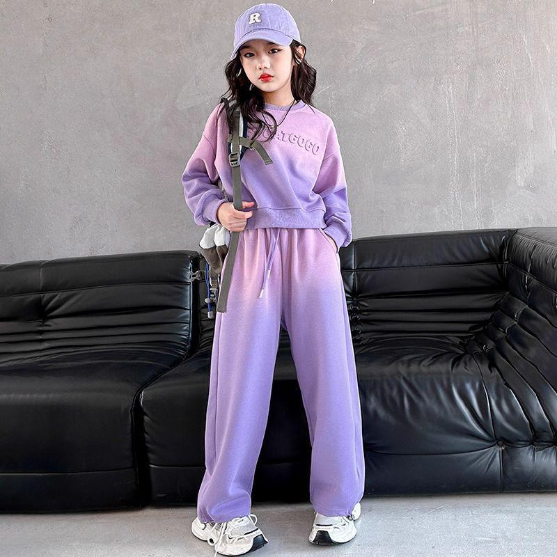 Gradient Purple Girls Hoodie and Sweatpants Set - Stylish Spring/Autumn Casual Suit 2026 140 - Height around 130cm
Gradient Purple Girls Hoodie and Sweatpants Set - Stylish Spring/Autumn Casual Suit 2026 140 - Height around 130cm