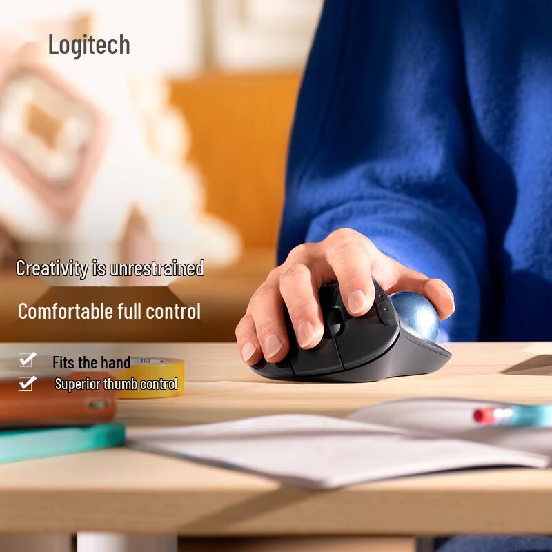 Logitech ERGO M575 Ergonomic Wireless Trackball Mouse
Logitech ERGO M575 Ergonomic Wireless Trackball Mouse