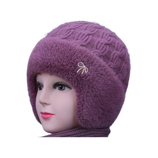 В язана шапка Вологовідвідна Дихаюча Тепла На флісовій підкладці Двошарова Шапка для холодної погоди Універсальна зимова шапка світло-фіолетового кольору
В язана шапка Вологовідвідна Дихаюча Тепла На флісовій підкладці Двошарова Шапка для холодної погоди Універсальна зимова шапка світло-фіолетового кольору
