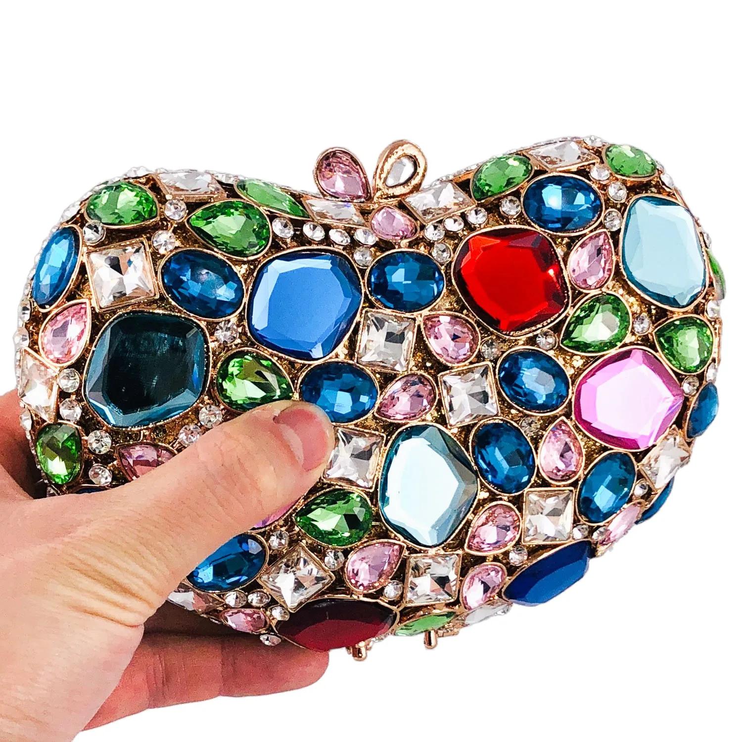 Boutique De FGG Women Heart Crystal Clutch Evening Bag Formal Party Dinner Rhinestone Handbags Bridal Wedding Clutch Purse Mini Size
Boutique De FGG Women Heart Crystal Clutch Evening Bag Formal Party Dinner Rhinestone Handbags Bridal Wedding Clutch Purse Mini Size