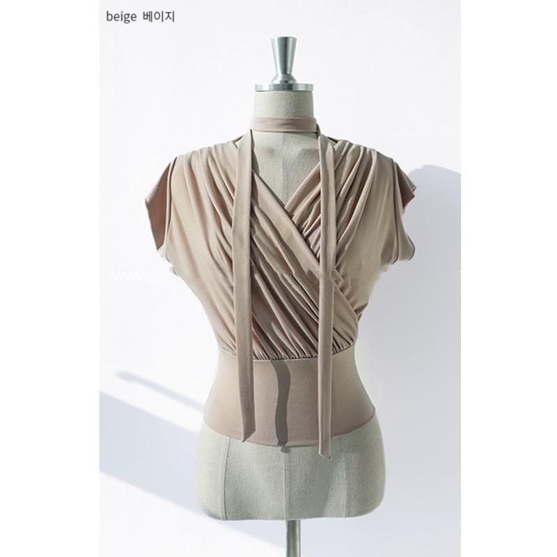 Korean Style V-Neck Shirring Slim-Fit Knit T-Shirt with Scarf One Size бежевий
Korean Style V-Neck Shirring Slim-Fit Knit T-Shirt with Scarf One Size бежевий