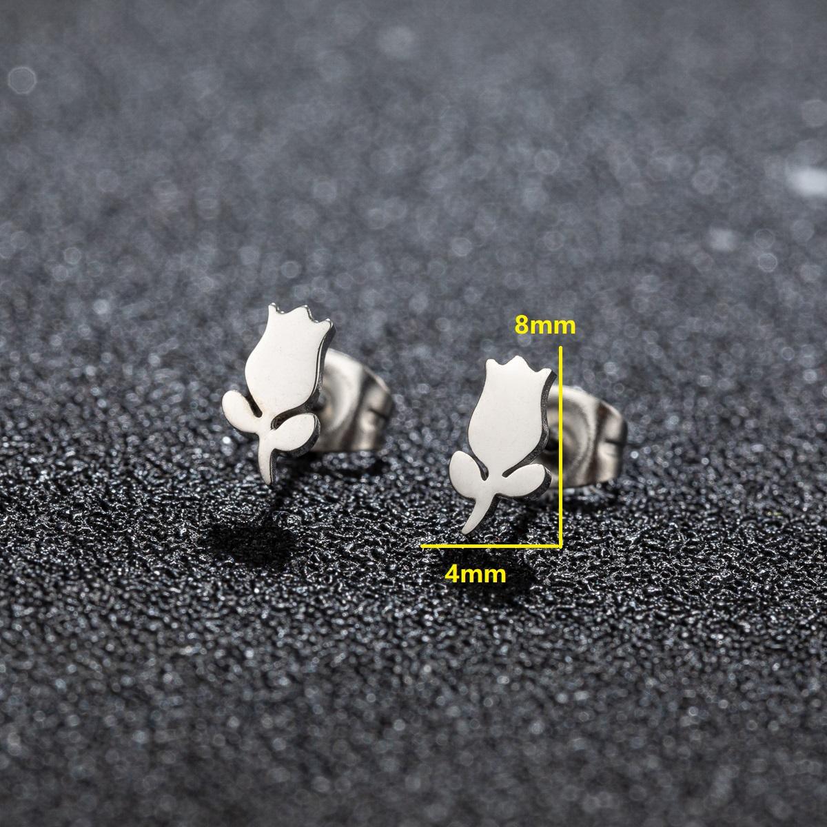 Small Stainless Steel Earings For Women Fashion Zircon Bohemian Feather Stud Earrings Plant Leaves Ear Studs Pendientes Gift rose gold
Small Stainless Steel Earings For Women Fashion Zircon Bohemian Feather Stud Earrings Plant Leaves Ear Studs Pendientes Gift rose gold