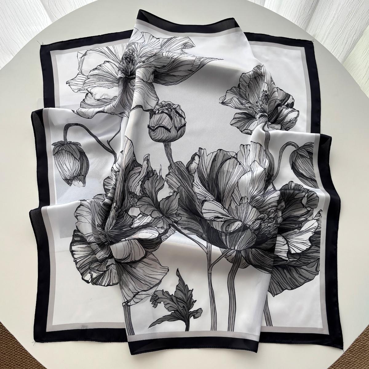 FLoral Printed Imitation Silk Scarves Fashion Square Scarf Bandanas For Women Luxury Hijab Neckerchief Elegant Shawl Beach Wraps
FLoral Printed Imitation Silk Scarves Fashion Square Scarf Bandanas For Women Luxury Hijab Neckerchief Elegant Shawl Beach Wraps