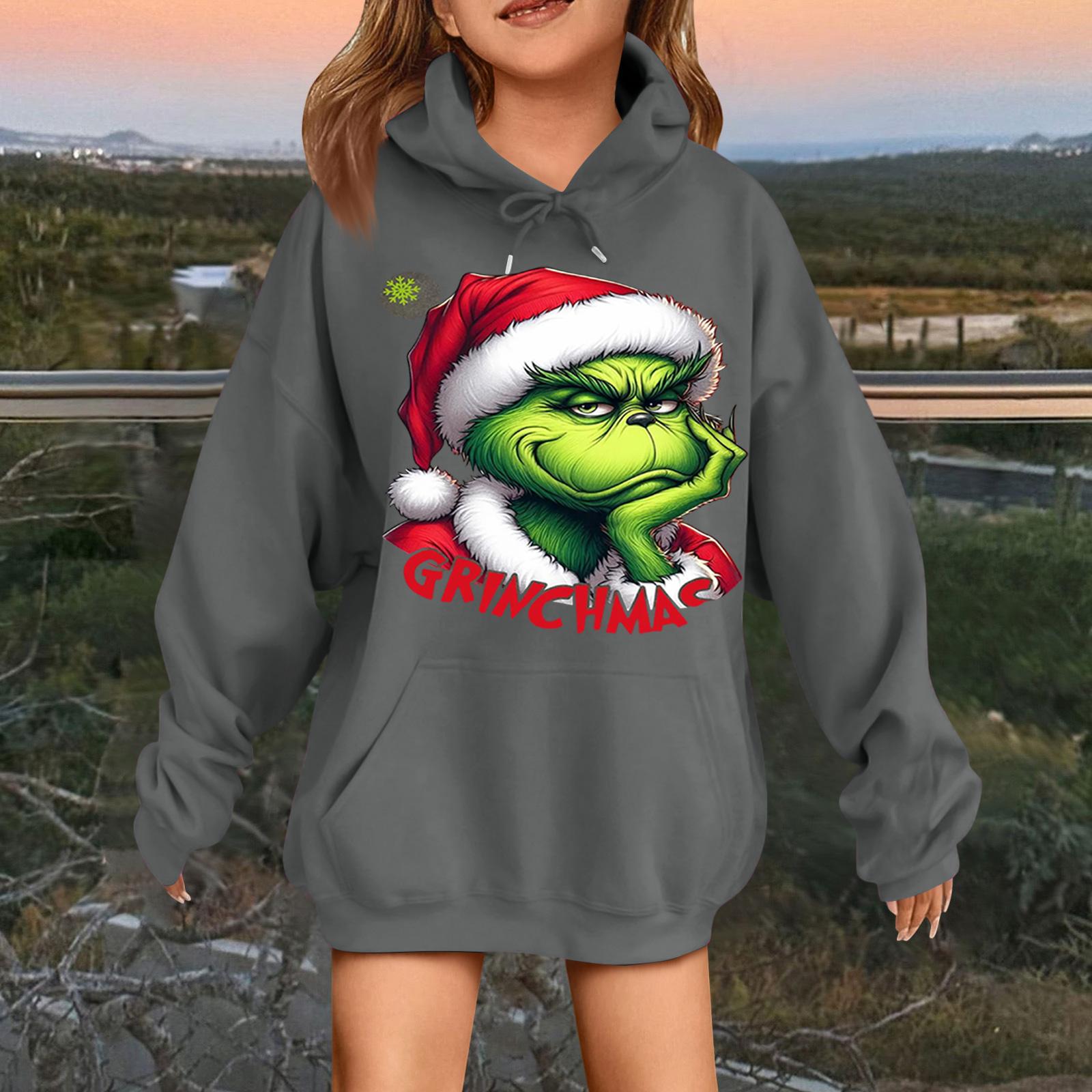 Детская модная повседневная толстовка с капюшоном свободного кроя с длинными рукавами и рождественским принтом 150
Детская модная повседневная толстовка с капюшоном свободного кроя с длинными рукавами и рождественским принтом 150