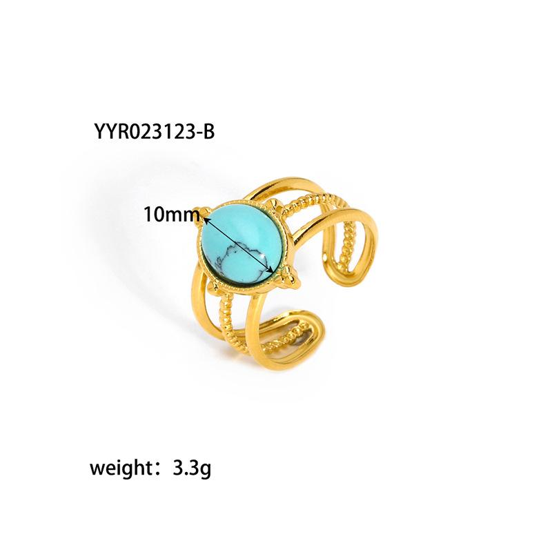 Turquoise Charm Openable Rings For Women Gold Color Figure Accessory Openable
Turquoise Charm Openable Rings For Women Gold Color Figure Accessory Openable