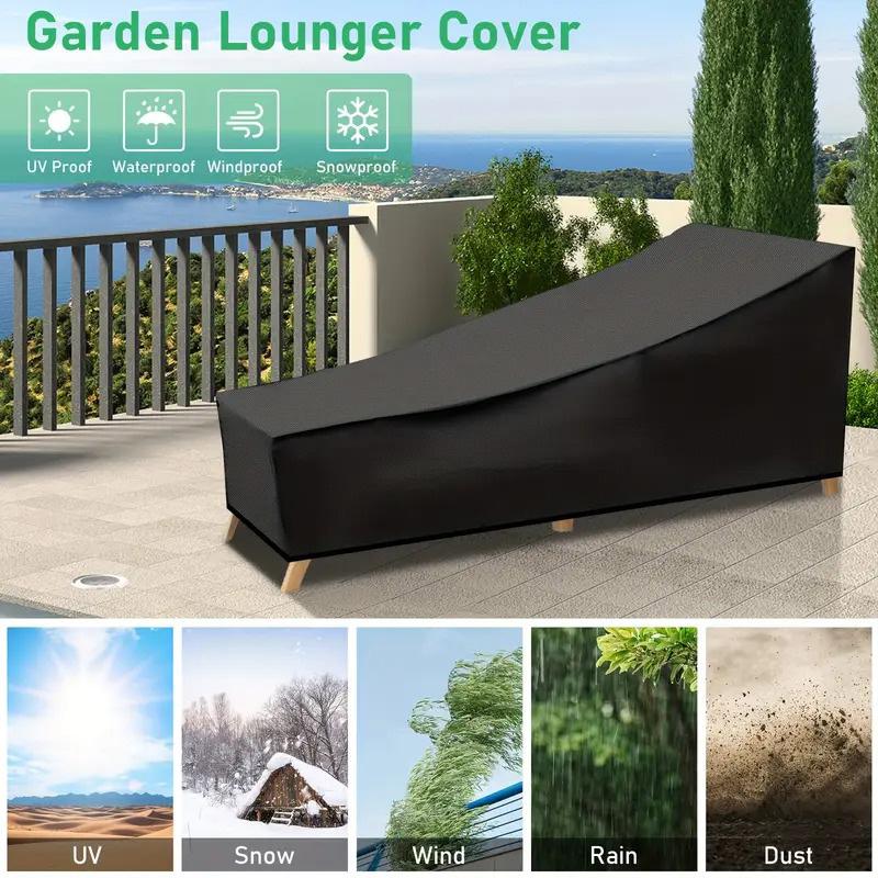 1pc Chaise Lounge Cover Ddurable UV Resistant Black Furniture Dust Cover Waterproof Recliner Protective Cover Outdoor 210*75*40/80cm
1pc Chaise Lounge Cover Ddurable UV Resistant Black Furniture Dust Cover Waterproof Recliner Protective Cover Outdoor 210*75*40/80cm