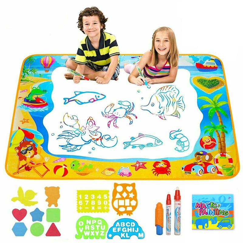 Детский коврик для рисования водой 100x70 см Аква-магическая доска с 3 волшебными маркерами
Детский коврик для рисования водой 100x70 см Аква-магическая доска с 3 волшебными маркерами