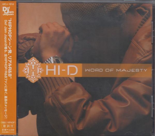 CD HI-D - Word Of Majesty UICJ1016PROMO Def Jam Japan 2003 Japan Rap & Hip-Hop/R&B Used
CD HI-D - Word Of Majesty UICJ1016PROMO Def Jam Japan 2003 Japan Rap & Hip-Hop/R&B Used