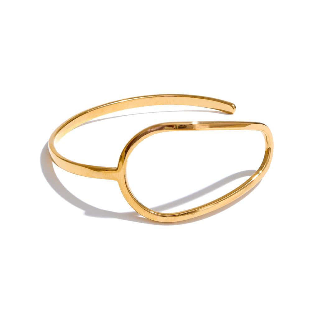 Yhpup Minimalist 316L Stainless Steel Hollow Cuff Open Bracelet Fashion Gift Polished Women Statement Chic Jewelry Waterproof
Yhpup Minimalist 316L Stainless Steel Hollow Cuff Open Bracelet Fashion Gift Polished Women Statement Chic Jewelry Waterproof