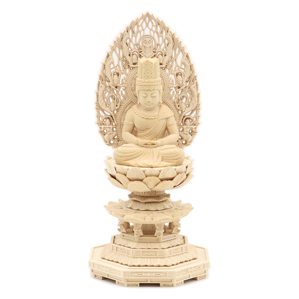 special Buddha statue Dainichi Nyorai seated statue dimensions height width 10 depth 10 High quality wood carving made of cypress wood Hiten halo
special Buddha statue Dainichi Nyorai seated statue dimensions height width 10 depth 10 High quality wood carving made of cypress wood Hiten halo