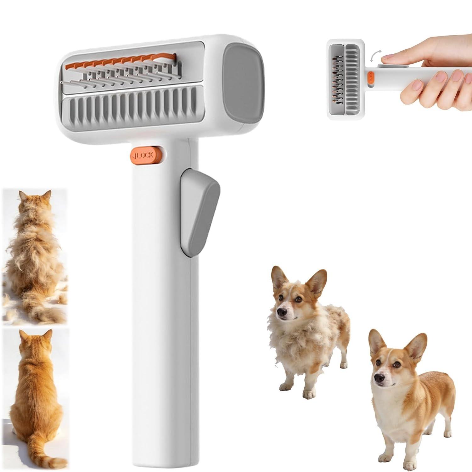 Cat Brush For Shedding, Pet Hair Removal Tool Cat Deshedding Dog Brush, Deshedding Brush For Cats Or Dogs, Undercoat Rake For Dogs білий
Cat Brush For Shedding, Pet Hair Removal Tool Cat Deshedding Dog Brush, Deshedding Brush For Cats Or Dogs, Undercoat Rake For Dogs білий