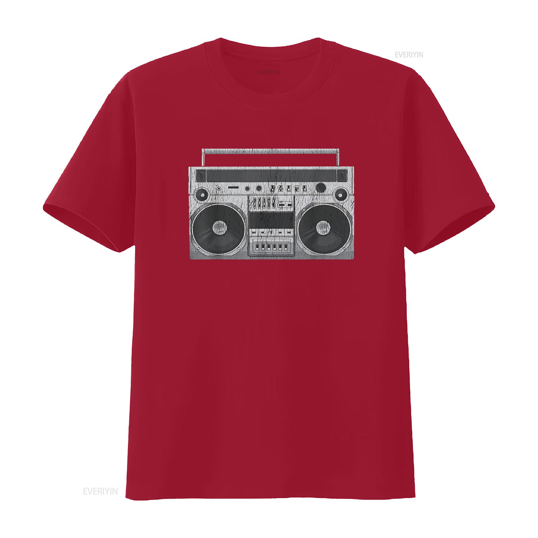 Boom Box CD Player Cassette Audio AM FM Radio T Shirt vintage Washed Soft fashion Versatile Top For Everyday Wear Breathable S
Boom Box CD Player Cassette Audio AM FM Radio T Shirt vintage Washed Soft fashion Versatile Top For Everyday Wear Breathable S