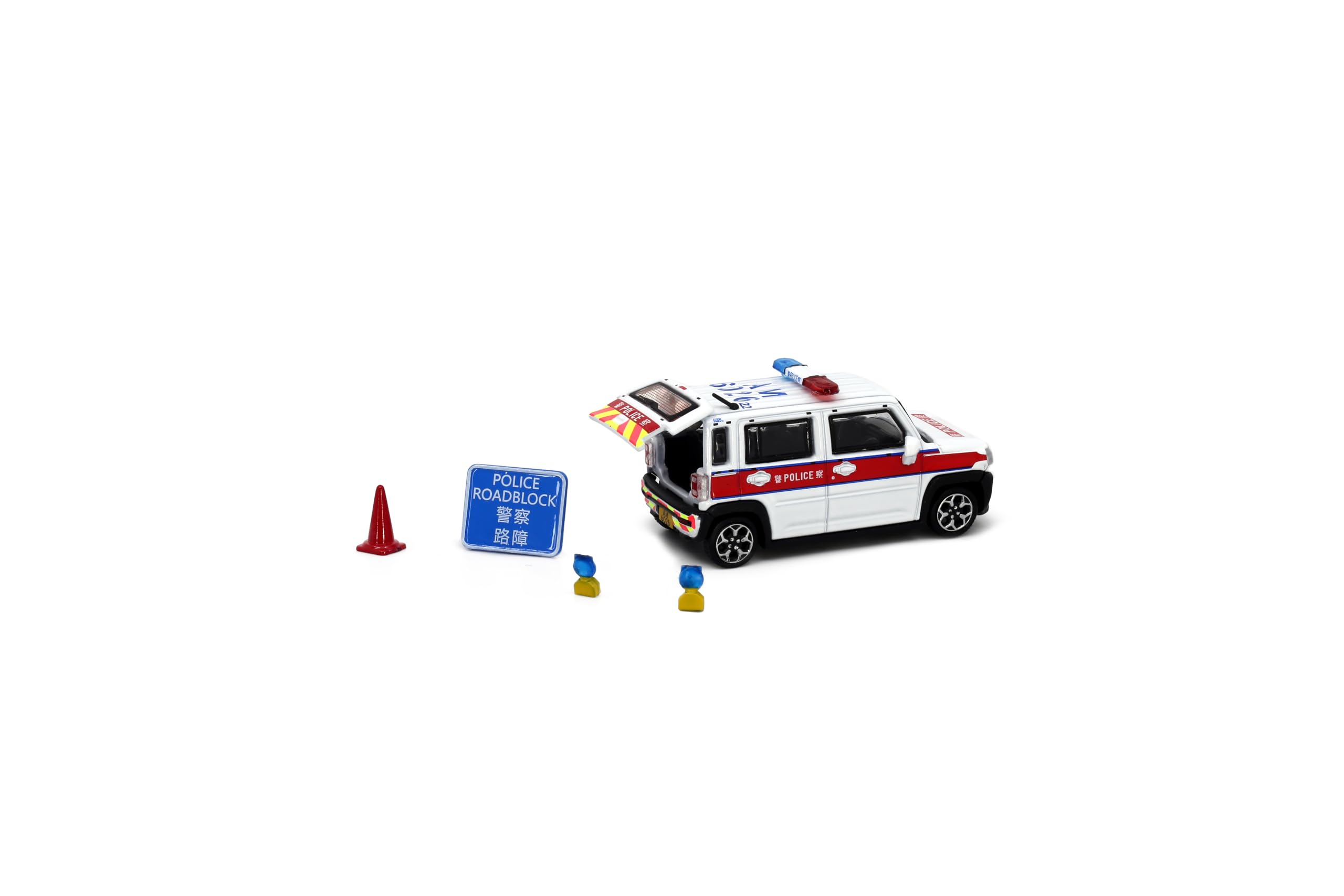 Toy East Tiny City Suzuki Hustler Police Vehicle Finished Product with Accessories 1/64
Toy East Tiny City Suzuki Hustler Police Vehicle Finished Product with Accessories 1/64