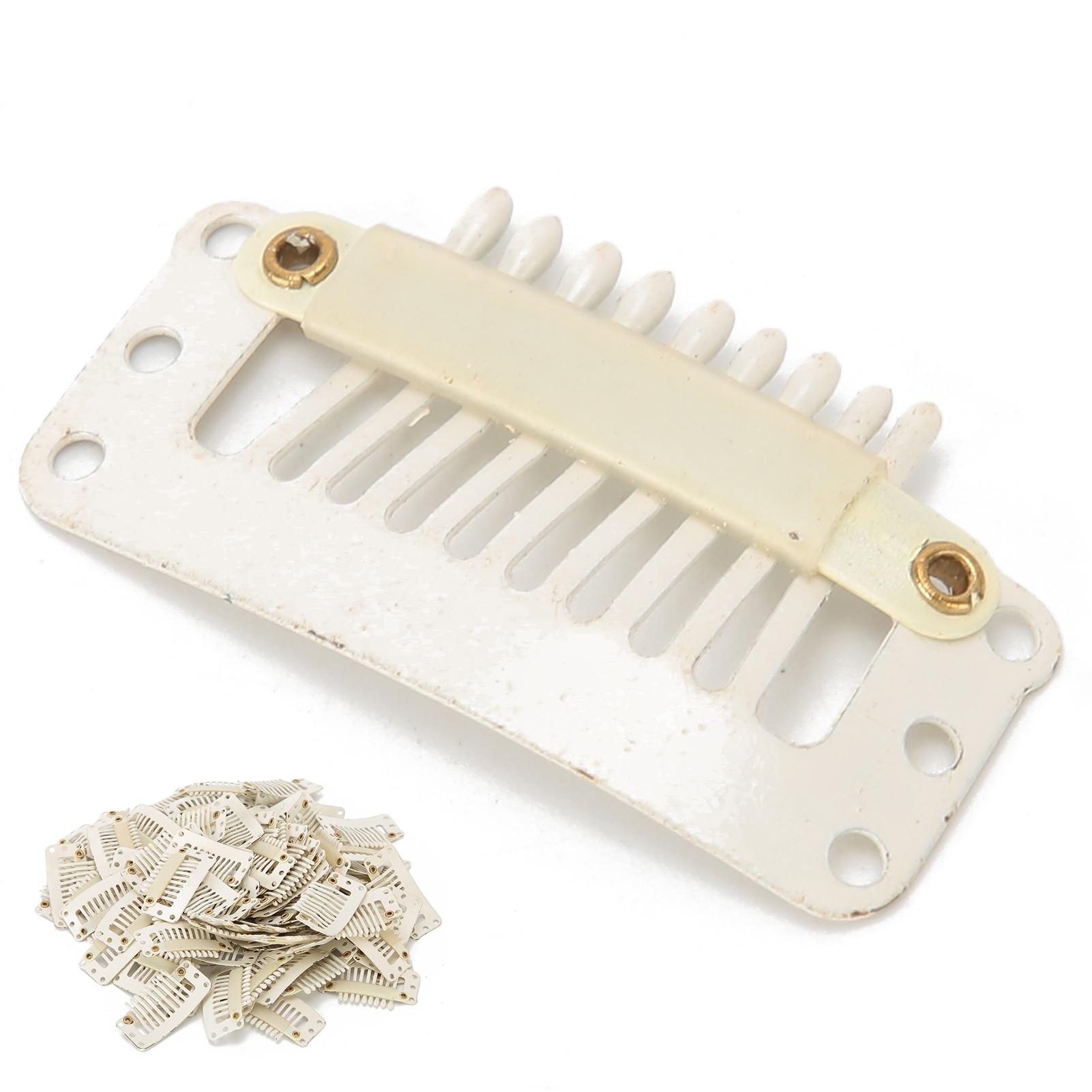 100pcs 1.3in Wig Clips Comb Hairpin Manganese Steel DIY Hair Extension Headdress Accessories
100pcs 1.3in Wig Clips Comb Hairpin Manganese Steel DIY Hair Extension Headdress Accessories