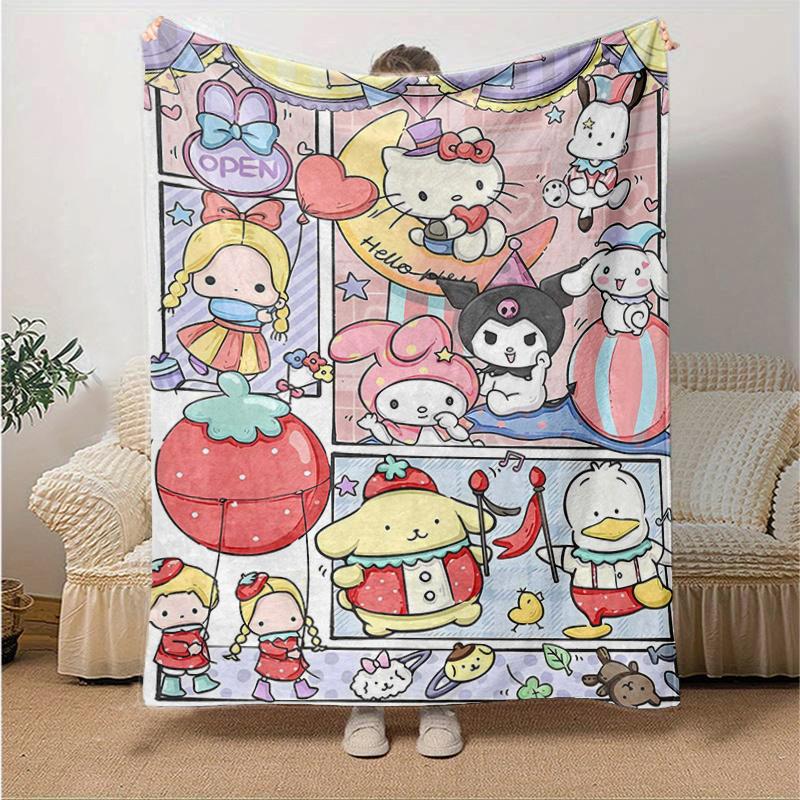 1pc Hello Kitty and Friends Sweet Shop Blanket, Seasonal Universal Home Decorative Throw Blanket, Living Room, Travel, Camping, Car Blankets, Beach, O 130x150cm
1pc Hello Kitty and Friends Sweet Shop Blanket, Seasonal Universal Home Decorative Throw Blanket, Living Room, Travel, Camping, Car Blankets, Beach, O 130x150cm
