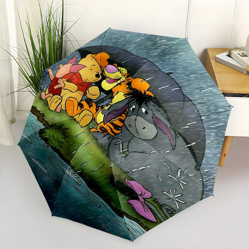 Rainy Day Winnie the Pooh Themed Automatic Opening and Closing Umbrella, Brightly Colored 8-rib Portable Umbrella, Suitable for Men and Wome
Rainy Day Winnie the Pooh Themed Automatic Opening and Closing Umbrella, Brightly Colored 8-rib Portable Umbrella, Suitable for Men and Wome