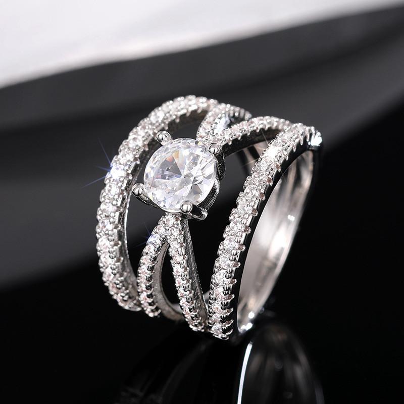 Luxury Trendy Women Rings with Brilliant Cubic Zircon Fashionable Cross Design 925 Sterling Silver Wedding Party Female Jewelry 9
Luxury Trendy Women Rings with Brilliant Cubic Zircon Fashionable Cross Design 925 Sterling Silver Wedding Party Female Jewelry 9