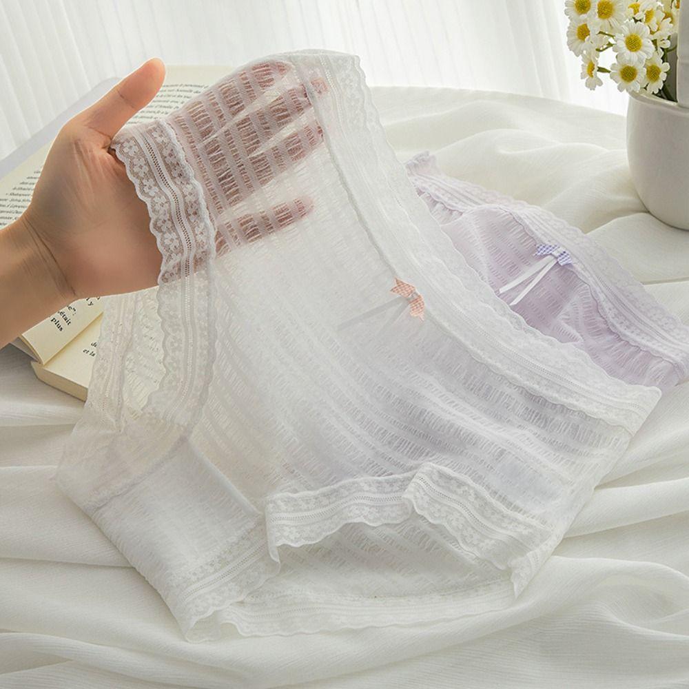 Mesh Bow Lace Panties Middle Waist Women Lace Underwear Thin Sexy Panties for Women Girl
Mesh Bow Lace Panties Middle Waist Women Lace Underwear Thin Sexy Panties for Women Girl
