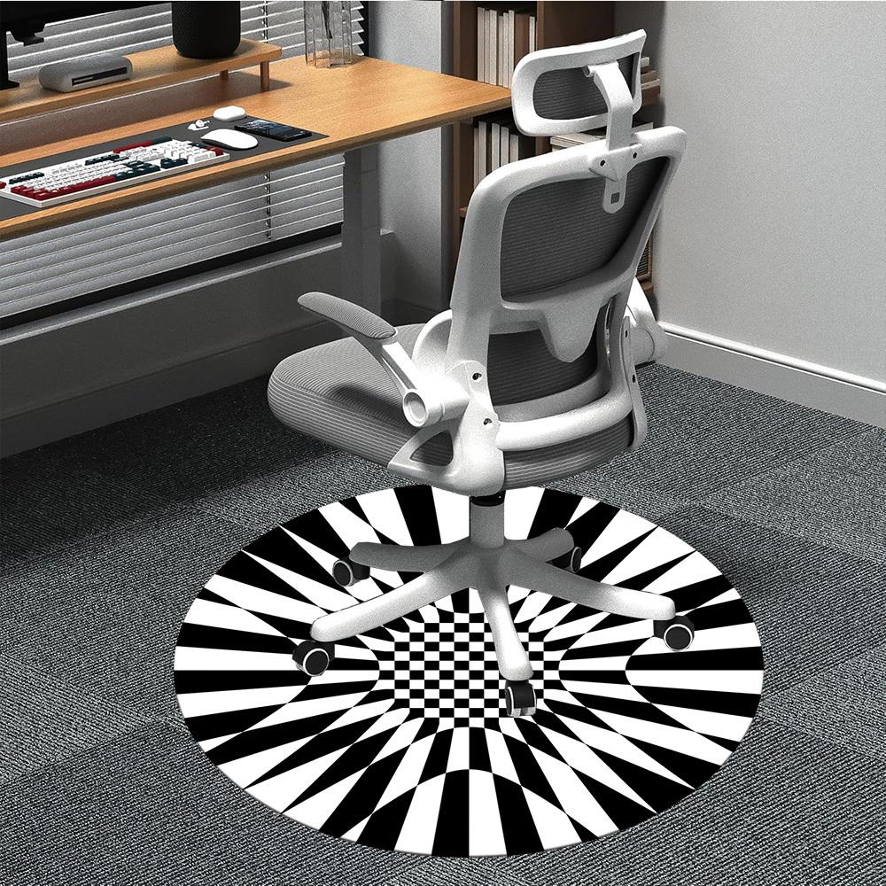 1pc Optical Illusion Pattern Chair Carpet for Office Non Slip, Machine Washable Rug for Office, Room Holiday Decor for Christmas, Birthday Polyester 80cm
1pc Optical Illusion Pattern Chair Carpet for Office Non Slip, Machine Washable Rug for Office, Room Holiday Decor for Christmas, Birthday Polyester 80cm