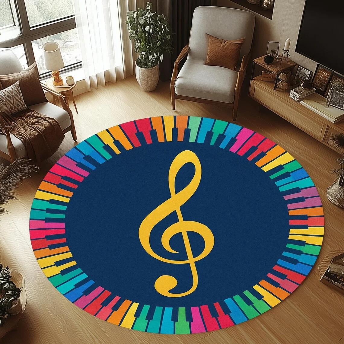 Guitar Rug, Round Music Carpet Machine Washable Non-Slip Doormat, Themed Floor Mat for Kid Bedroom Living Room Entrance 80cm x 80cm
Guitar Rug, Round Music Carpet Machine Washable Non-Slip Doormat, Themed Floor Mat for Kid Bedroom Living Room Entrance 80cm x 80cm