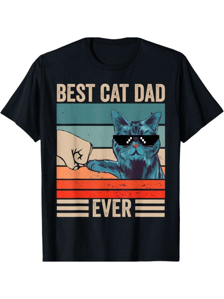 Vintage Best Cat Dad Ever Bump Fist Father s Day Cat Daddy T-Shirt Gifts For Men Boy Family YYQ 180g 5XL різнокольоровий
Vintage Best Cat Dad Ever Bump Fist Father s Day Cat Daddy T-Shirt Gifts For Men Boy Family YYQ 180g 5XL різнокольоровий