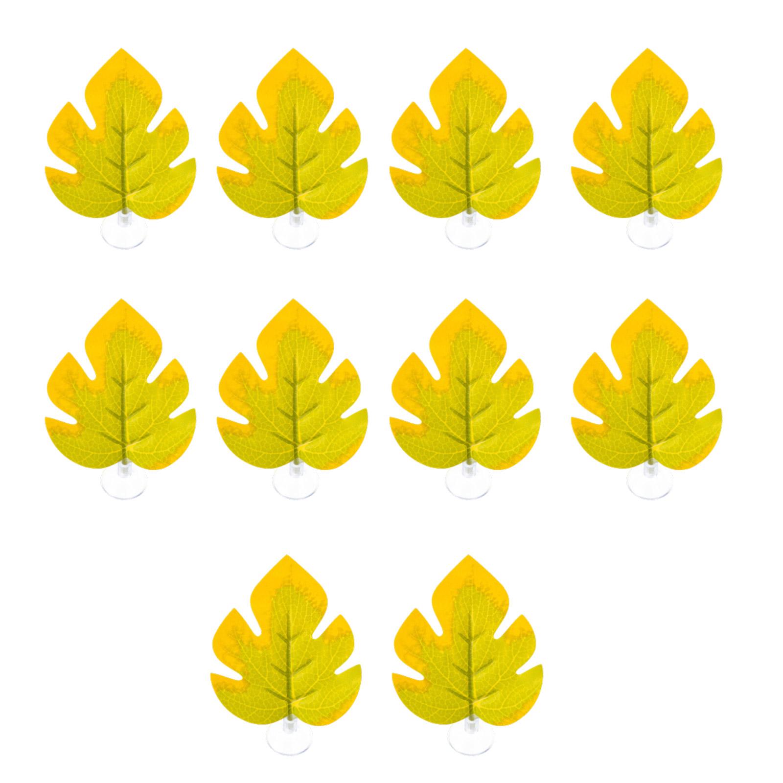 Artificial Leaves Decorative Plant with Suction Cup Colorful Leaf Decors for Fish Tanks Ornaments Plant for Terrarium
Artificial Leaves Decorative Plant with Suction Cup Colorful Leaf Decors for Fish Tanks Ornaments Plant for Terrarium