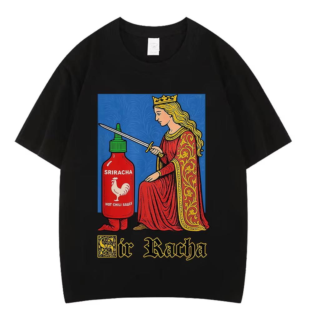 Sir Racha Funny Chili Sauce Graphic TShirt Unisex Women Clothing Casual pure Cotton TShirts Hiphop Short Sleeve Fashion T Shirts M
Sir Racha Funny Chili Sauce Graphic TShirt Unisex Women Clothing Casual pure Cotton TShirts Hiphop Short Sleeve Fashion T Shirts M