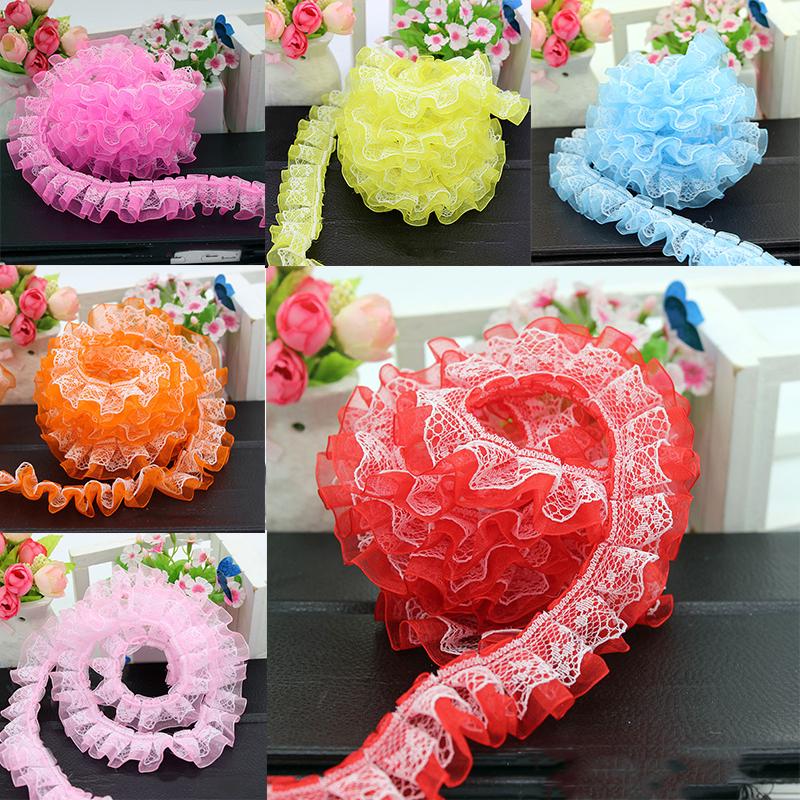 Плиссированные DIY Trim Швейные кружева слой Ruffle 1.96' Ширина Тулл 2yds Двойная лента
Плиссированные DIY Trim Швейные кружева слой Ruffle 1.96' Ширина Тулл 2yds Двойная лента
