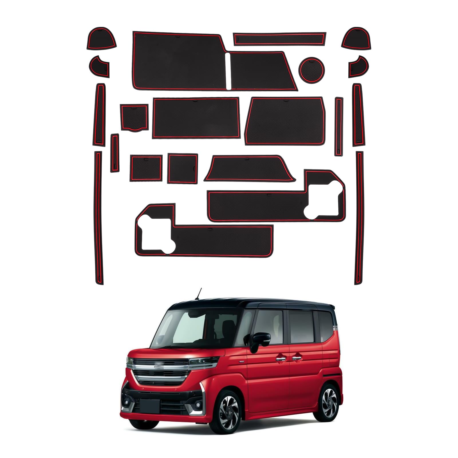 Резиновые коврики LFOTPP в салон для Suzuki, дизайн для консоли переключения передач и кармана двери, Spacia/Spacia Custom/Spacia MK54S/94S, Коврики, Коврики, Нескользящие коврики, Декор
Резиновые коврики LFOTPP в салон для Suzuki, дизайн для консоли переключения передач и кармана двери, Spacia/Spacia Custom/Spacia MK54S/94S, Коврики, Коврики, Нескользящие коврики, Декор