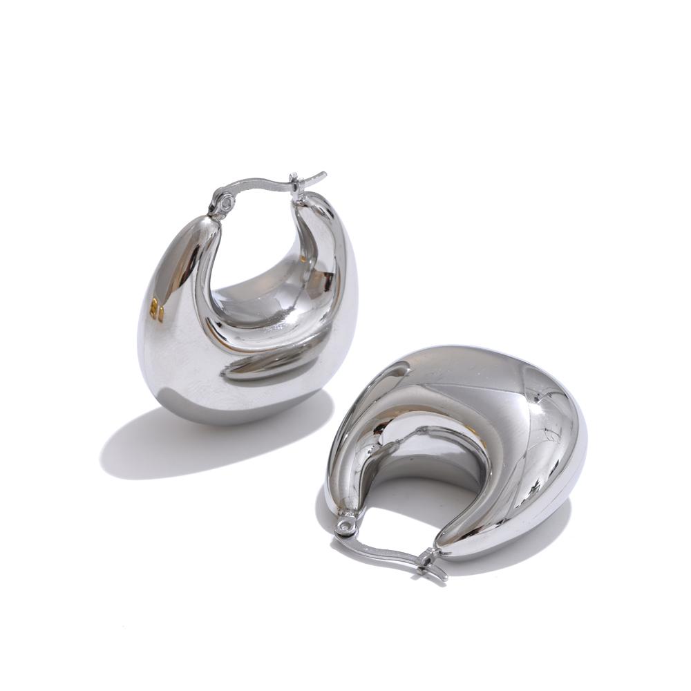 Yhpup High Quality Stainless Steel Glossy Smooth Metal Chunky Hollow Hoop Earrings Statement PVD Plated Jewelry Recommend
Yhpup High Quality Stainless Steel Glossy Smooth Metal Chunky Hollow Hoop Earrings Statement PVD Plated Jewelry Recommend