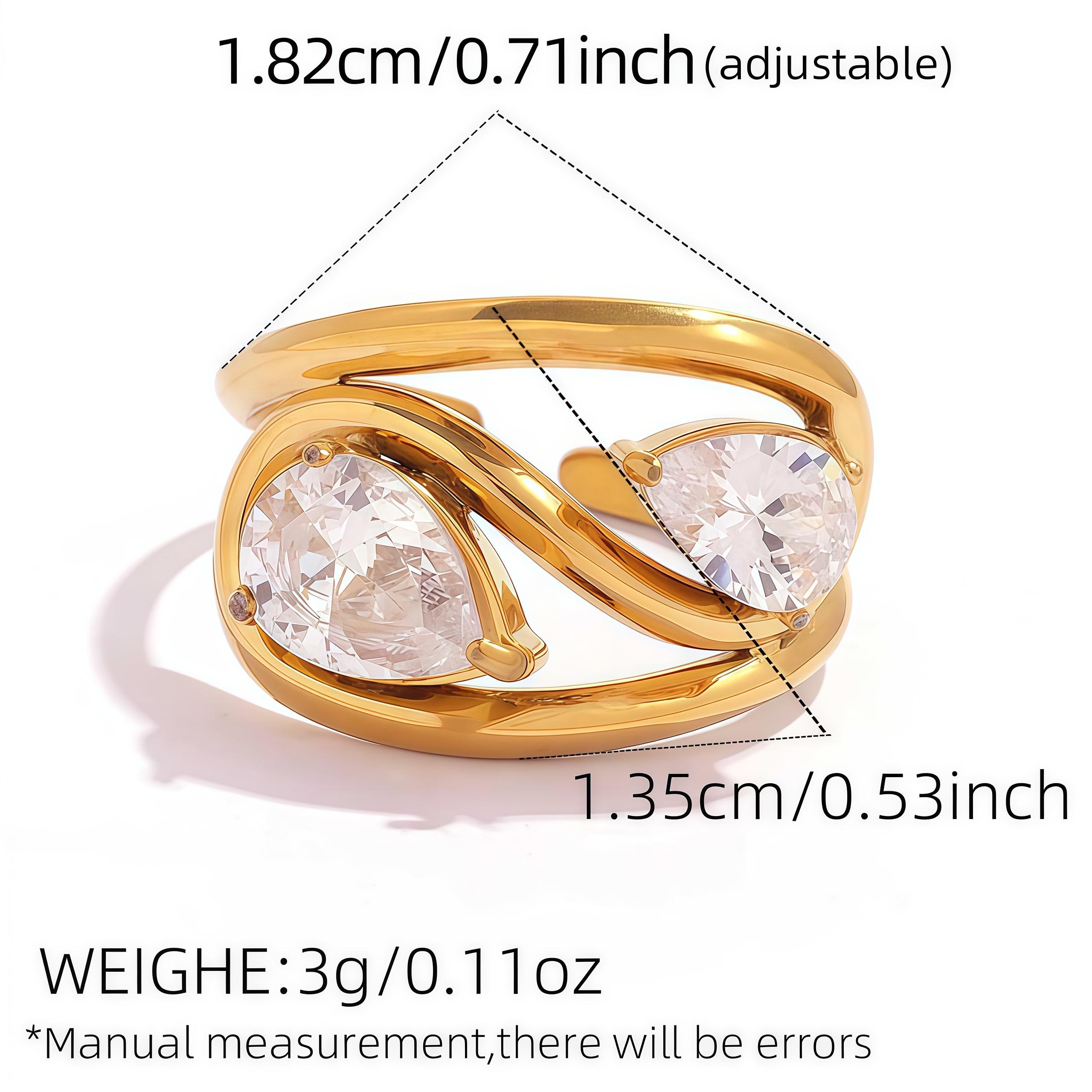 Wave Drop Round Geometry Zircon Ring Waterproof Minimalist 316L Stainless Steel Women s Rings 18K Gold Plated Accessories resizable
Wave Drop Round Geometry Zircon Ring Waterproof Minimalist 316L Stainless Steel Women s Rings 18K Gold Plated Accessories resizable
