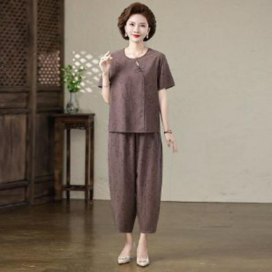 Stylish Two-Piece Summer Cotton & Linen Set for Middle-Aged and Elderly Women – Short-Sleeve Top and Pants XL (90-105 jin)
Stylish Two-Piece Summer Cotton & Linen Set for Middle-Aged and Elderly Women – Short-Sleeve Top and Pants XL (90-105 jin)