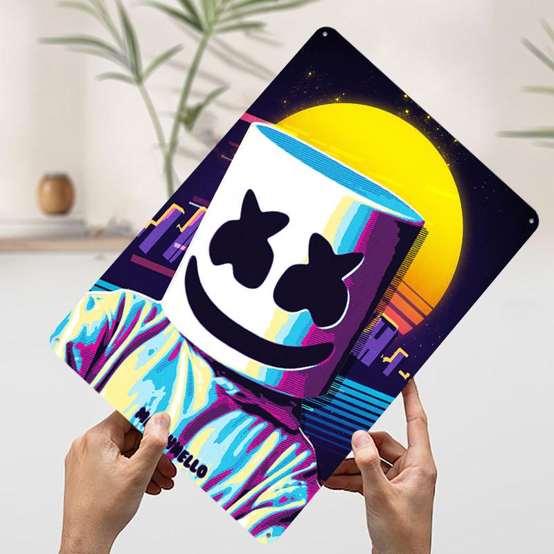 Marshmello Retro Art Tin Plaque Poster Customized Wall Art Retro Vintage Metal Signs for Man Cave Decoration Garage House Decor 7.9x11.8In(20x30cm)
Marshmello Retro Art Tin Plaque Poster Customized Wall Art Retro Vintage Metal Signs for Man Cave Decoration Garage House Decor 7.9x11.8In(20x30cm)