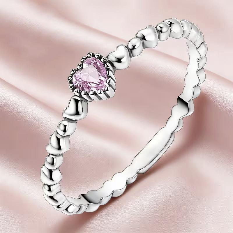 2026 Vintage Thai Silver Horseshoe Diamond Ring European and American Ball Edge Pink Shiny Heart Ring Women 6
2026 Vintage Thai Silver Horseshoe Diamond Ring European and American Ball Edge Pink Shiny Heart Ring Women 6