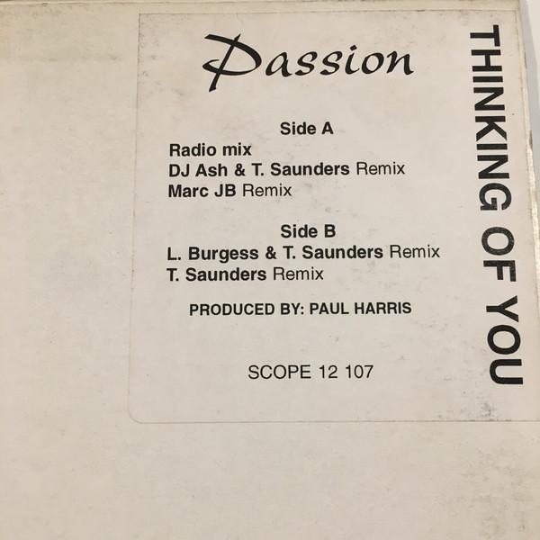12inch Record PASSION - Thinking Of You SCOPE12107 Scope 1999 UK Dance & Electronica Used
12inch Record PASSION - Thinking Of You SCOPE12107 Scope 1999 UK Dance & Electronica Used