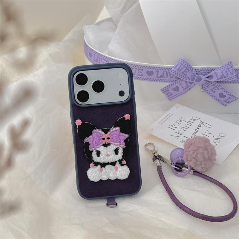 Kuromi Embroidered Cartoon Towel Phone Case for iPhone 14/15/16 Pro Max/17 iPhone 16
Kuromi Embroidered Cartoon Towel Phone Case for iPhone 14/15/16 Pro Max/17 iPhone 16