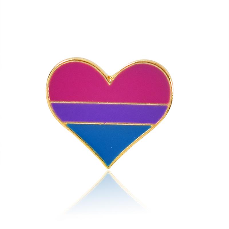 Fashion Love Brooch Rainbow Shape Badge Gold 3 purple+blue #1
Fashion Love Brooch Rainbow Shape Badge Gold 3 purple+blue #1
