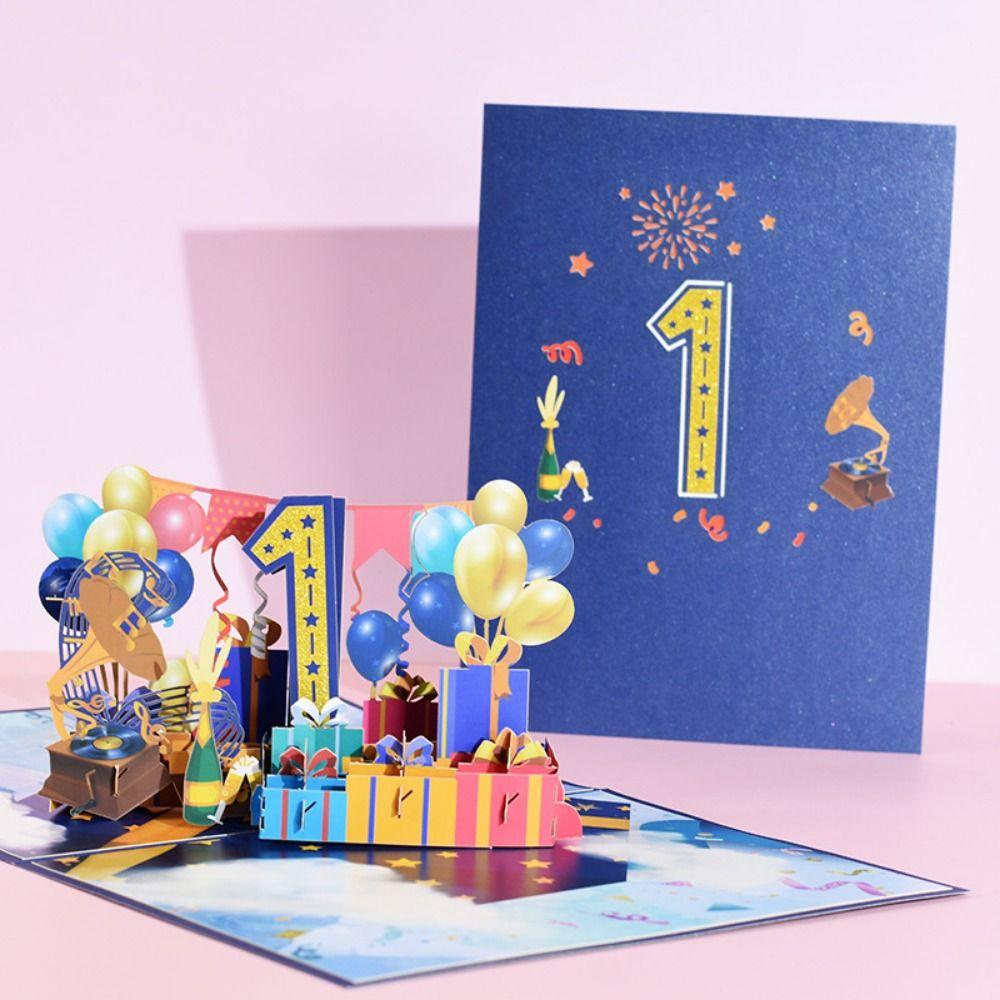 Paper 3D Ballon Greeting Card Blue Anniversary Greeting Card Valentine s Day style 11
Paper 3D Ballon Greeting Card Blue Anniversary Greeting Card Valentine s Day style 11