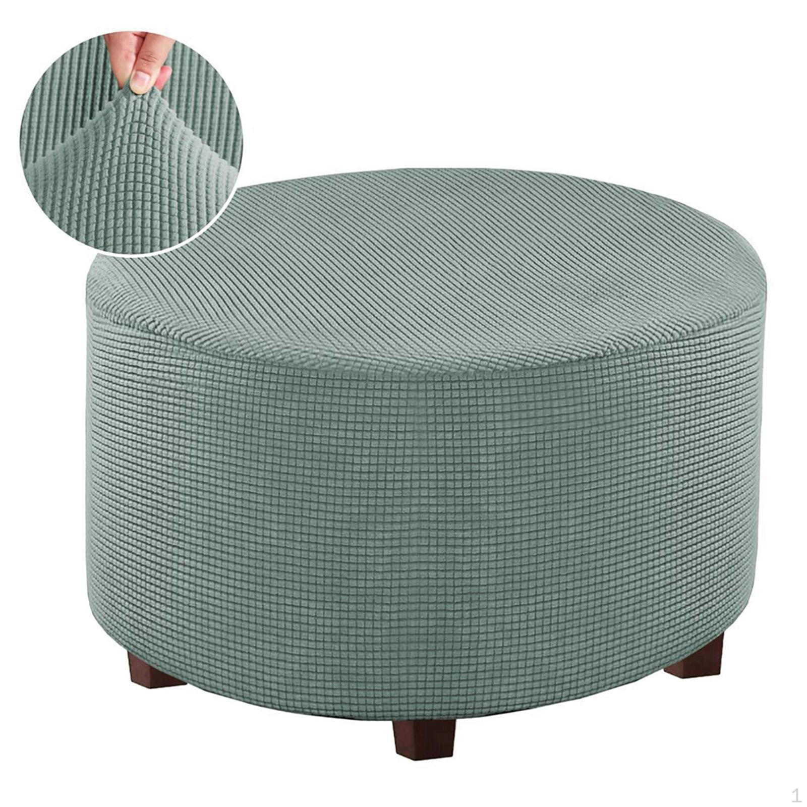 Ottoman Slipcovers Round Footstool Cover Removable Dustproof Green
Ottoman Slipcovers Round Footstool Cover Removable Dustproof Green