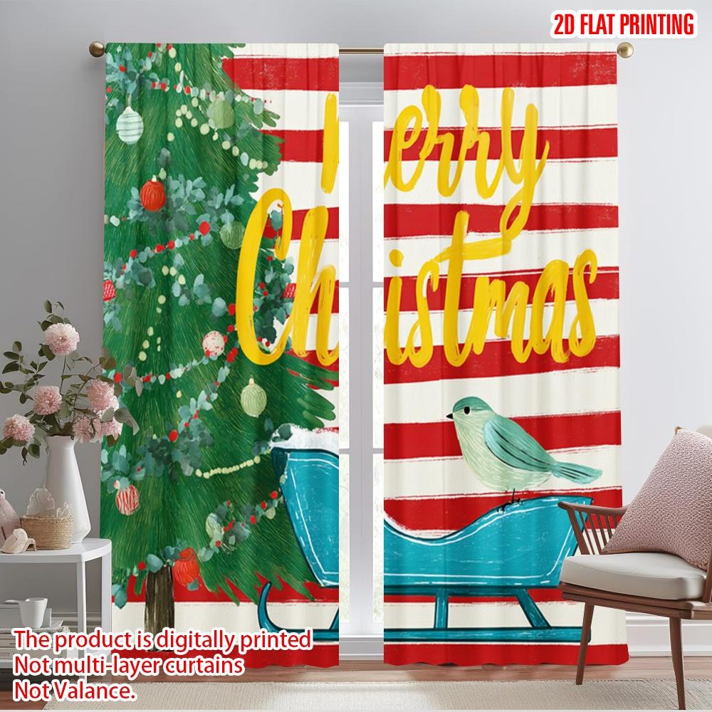 2pcs,2D plane printing Window Curtain Xmas Tree_ Red & White Stripes_ Golden Dots & Birds Durable 100% Polyester Fabric (without 52.50×116.00 CM 2pcs
2pcs,2D plane printing Window Curtain Xmas Tree_ Red & White Stripes_ Golden Dots & Birds Durable 100% Polyester Fabric (without 52.50×116.00 CM 2pcs