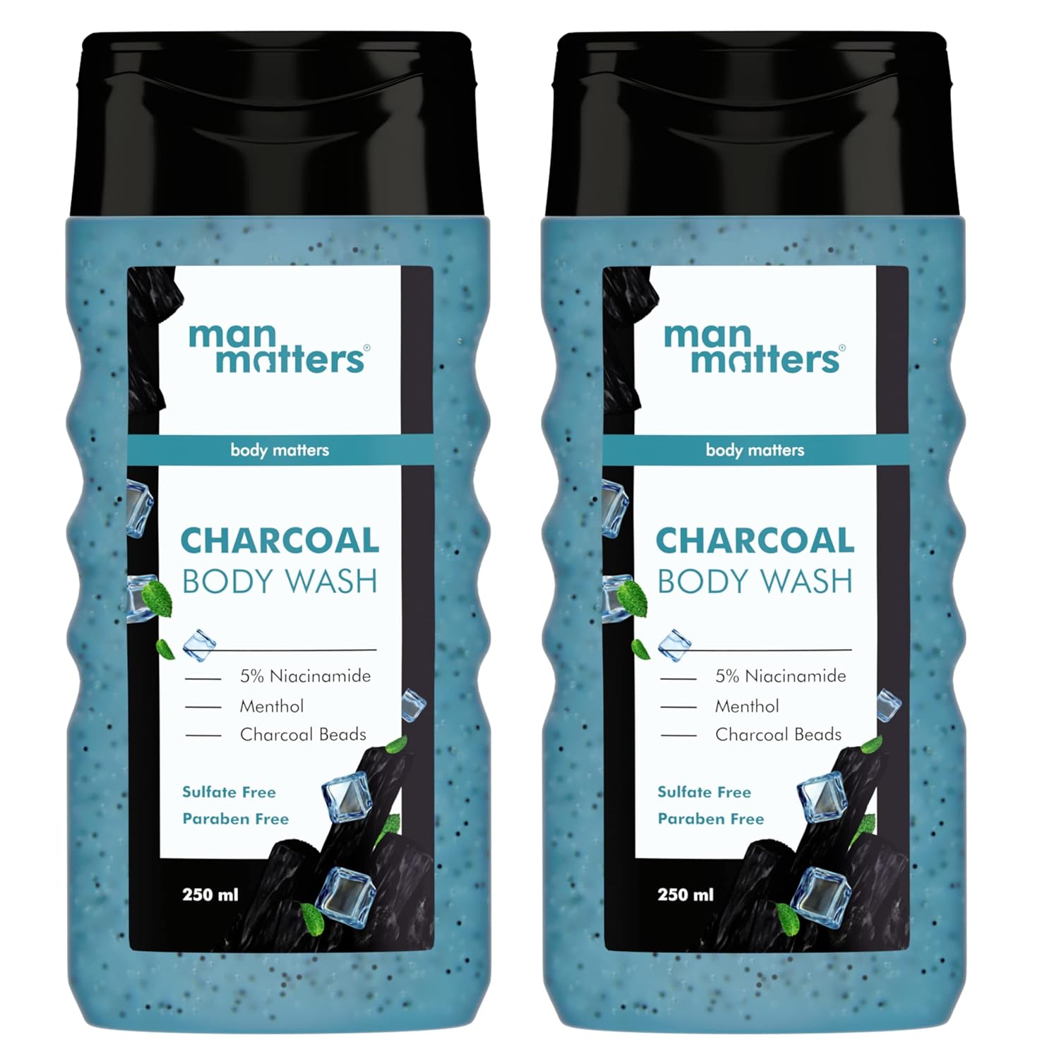 Man Matters 3 in 1 Charcoal Menthol Body Wash 250ml X Pack of 2 For Cooling, Odor Protection & Smooth Skin
Man Matters 3 in 1 Charcoal Menthol Body Wash 250ml X Pack of 2 For Cooling, Odor Protection & Smooth Skin