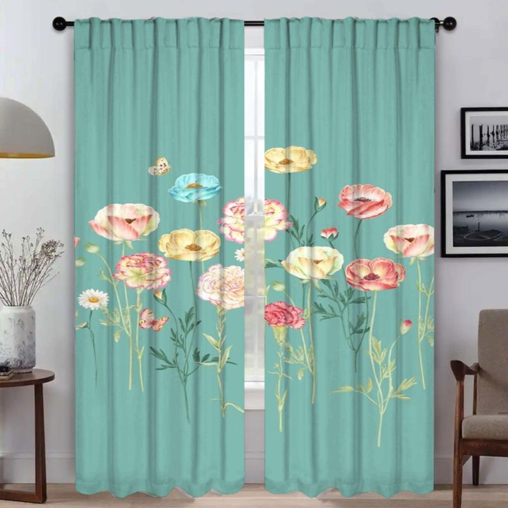 Цветочные занавески для гостиной, занавески для украшения на Хэллоуин, тюль для спальни, шторы для домашнего интерьера, 2 шт. W60xH90cmx2pcs-CL
Цветочные занавески для гостиной, занавески для украшения на Хэллоуин, тюль для спальни, шторы для домашнего интерьера, 2 шт. W60xH90cmx2pcs-CL