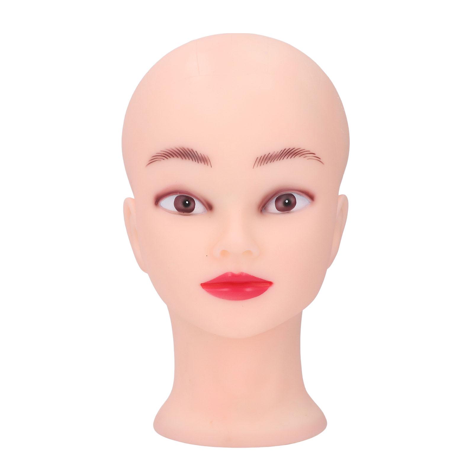 PVC Bald Mannequin Head with Makeup Wig Hat Display Model Head Mannequin Head for Practicing
PVC Bald Mannequin Head with Makeup Wig Hat Display Model Head Mannequin Head for Practicing