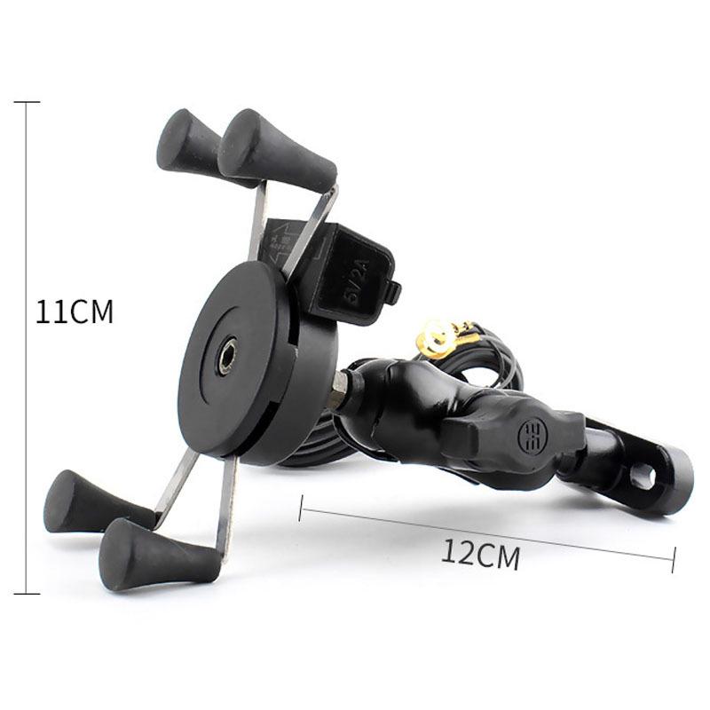 Крепление для телефона на мотоцикл с USB-зарядкой 5 В/2 А для телефонов 3,5 -6,5 With 5V/2A USB
Крепление для телефона на мотоцикл с USB-зарядкой 5 В/2 А для телефонов 3,5 -6,5 With 5V/2A USB