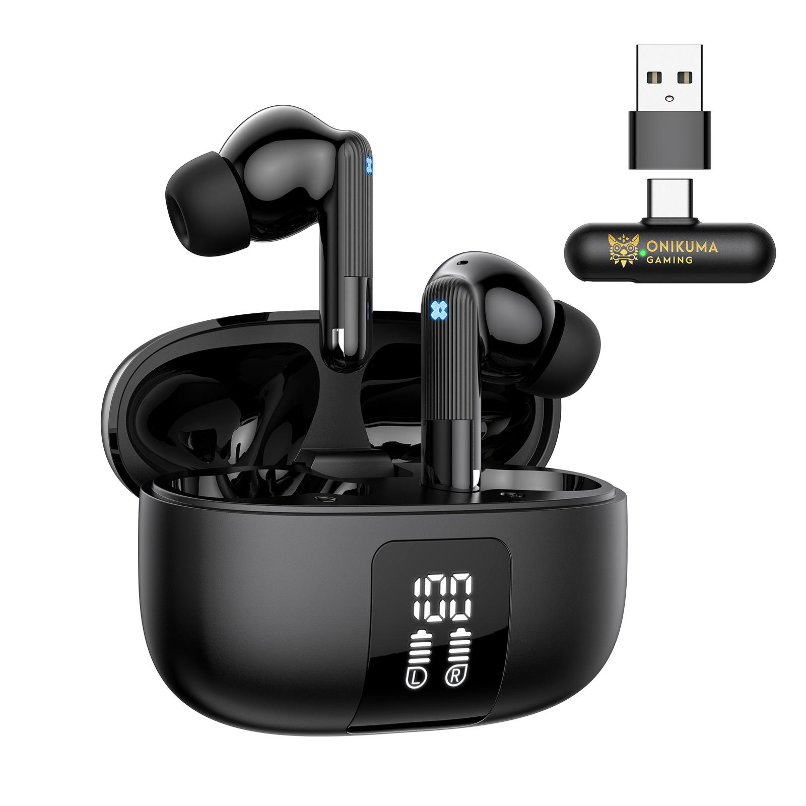 ONIKUMA TX612 Ігрові навушники з низькою затримкою 2.4G Bluetooth - Повністю бездротова гарнітура TWS чорний
ONIKUMA TX612 Ігрові навушники з низькою затримкою 2.4G Bluetooth - Повністю бездротова гарнітура TWS чорний