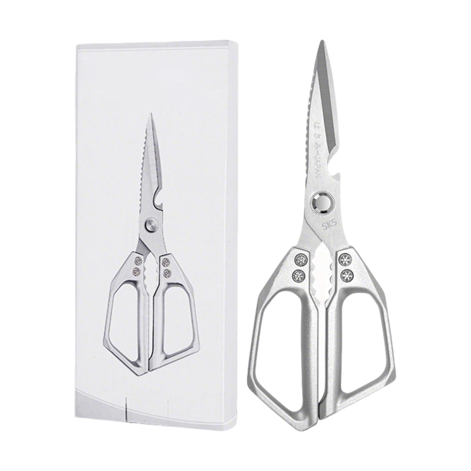 Thickened Stainless Steel Kitchen Scissors, Multifunctional And Powerful For Cutting Chicken,Bones, Food Scissors For Household Use One Size срібний
Thickened Stainless Steel Kitchen Scissors, Multifunctional And Powerful For Cutting Chicken,Bones, Food Scissors For Household Use One Size срібний