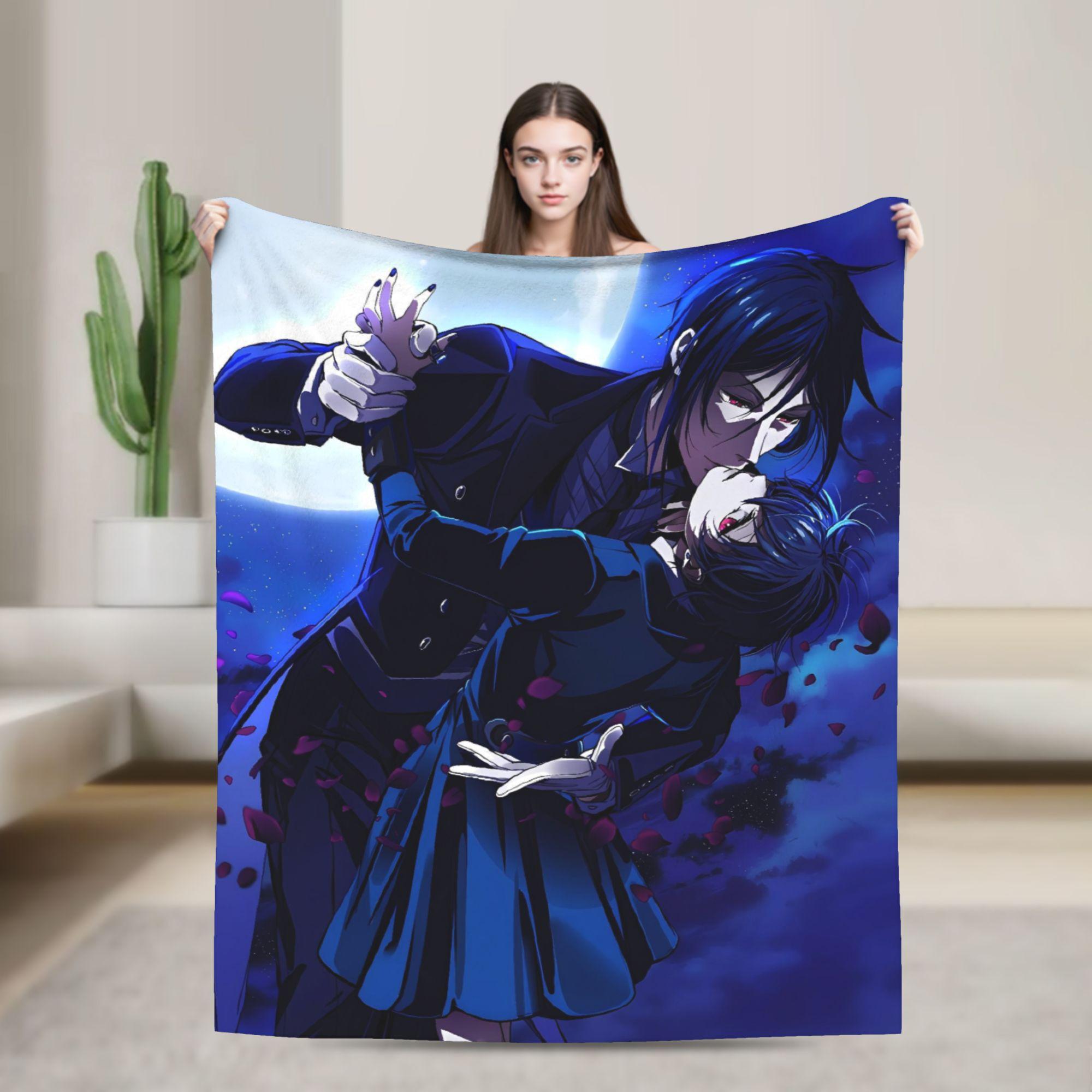 Black Butlers Soft Blanket Kids Adult Plush Bedding Throws Print Couch Chair Flannel Bedspread Sofa Bed Cover 75x90cm
Black Butlers Soft Blanket Kids Adult Plush Bedding Throws Print Couch Chair Flannel Bedspread Sofa Bed Cover 75x90cm
