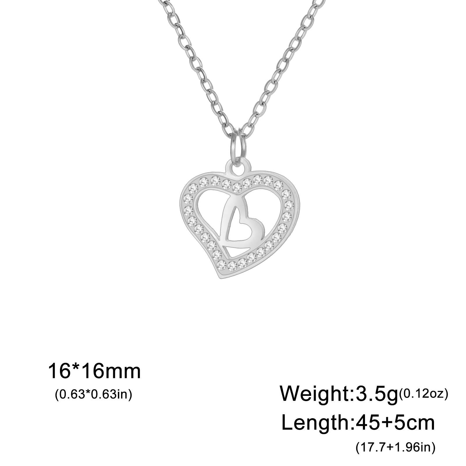 Teamer Love Heart With Crystal Pendant Stainless Steel Necklace For Women Girls Fashion Jewelry Cute Choker Birthday Gift 2026 45-50cm
Teamer Love Heart With Crystal Pendant Stainless Steel Necklace For Women Girls Fashion Jewelry Cute Choker Birthday Gift 2026 45-50cm