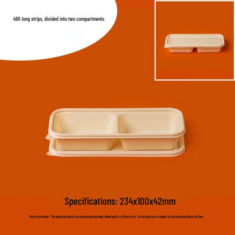 Biodegradable Corn Starch Divided Takeaway Meal Box 50-Count Set
Biodegradable Corn Starch Divided Takeaway Meal Box 50-Count Set