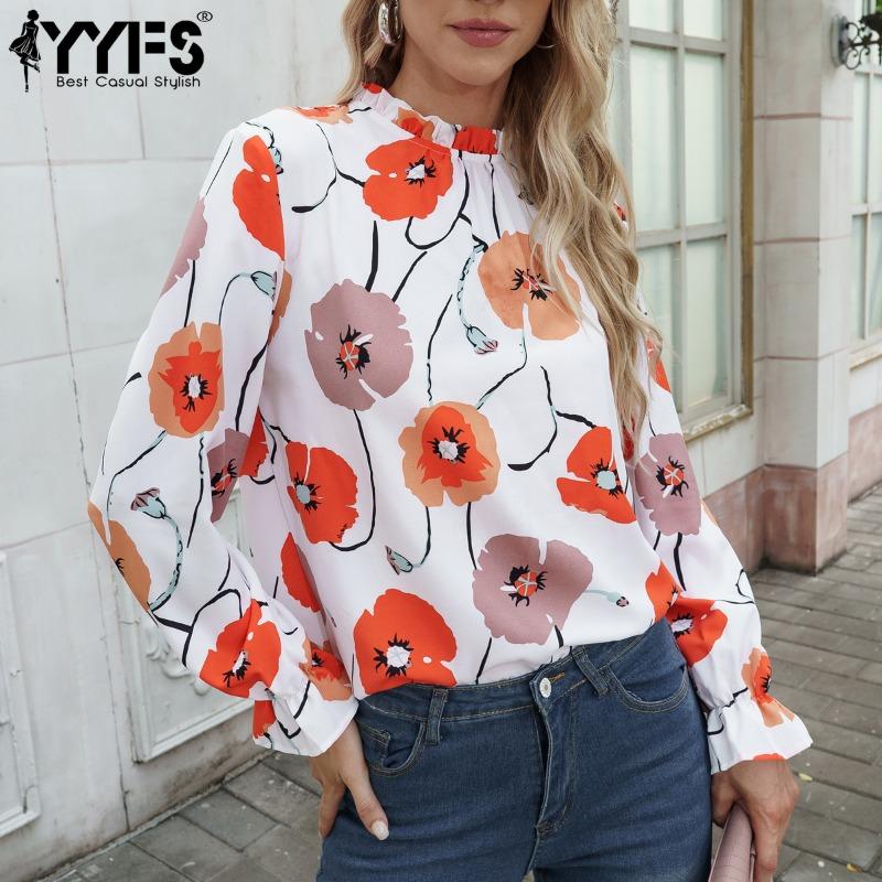 YYFS женские модные повседневные весенне-осенние блузки и рубашки с круглым вырезом и длинными рукавами с цветочным узором и принтом S белый
YYFS женские модные повседневные весенне-осенние блузки и рубашки с круглым вырезом и длинными рукавами с цветочным узором и принтом S белый